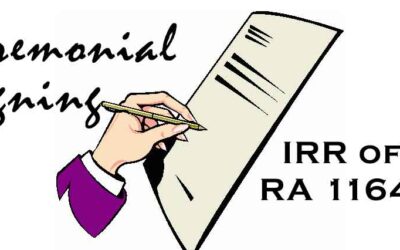 Ceremonial Signing – IRR of RA 11642