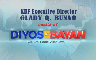 KBF Executive Director shared Domestic Adoption Service at the TV Program “Diyos at Bayan”