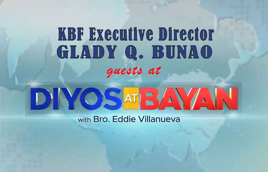 KBF Executive Director shared Domestic Adoption Service at the TV Program “Diyos at Bayan”