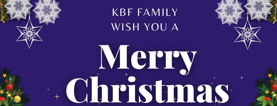 KBF Family wish you a Merry Christmas and a Happy New Year!