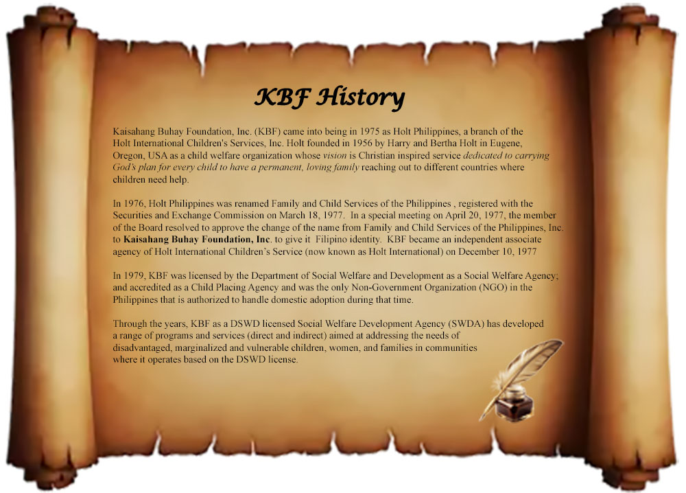 KBF History Scroll