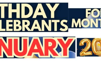 🎉🎂 Happy Birthday to our January Celebrants 🎉