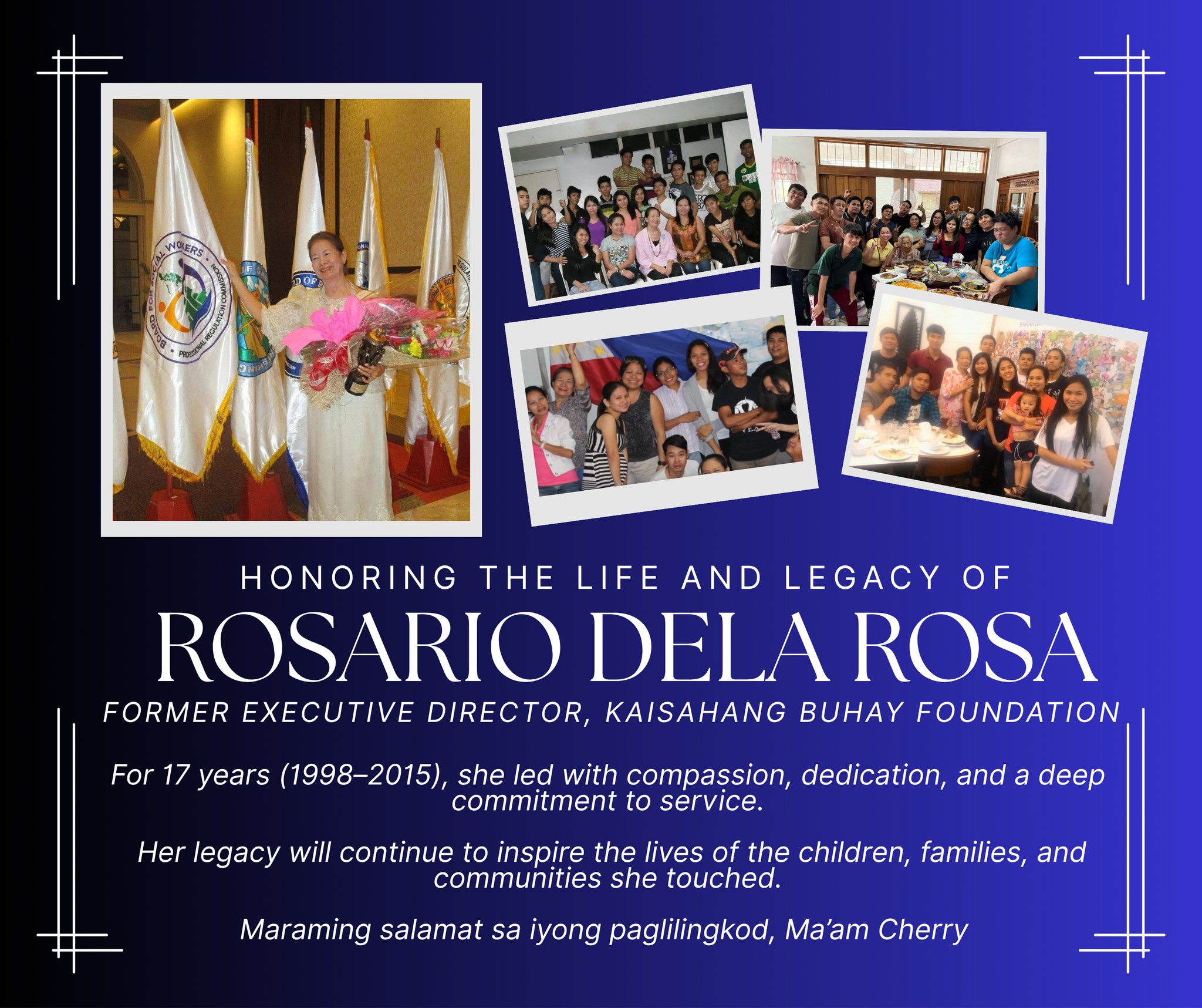 Tribute to Rosario Dela Rosa