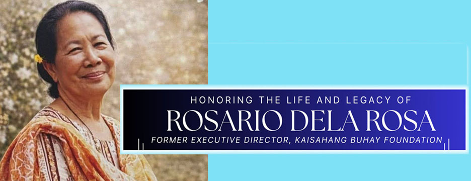 Honoring the Life and Legacy of Rosario B. dela Rosa