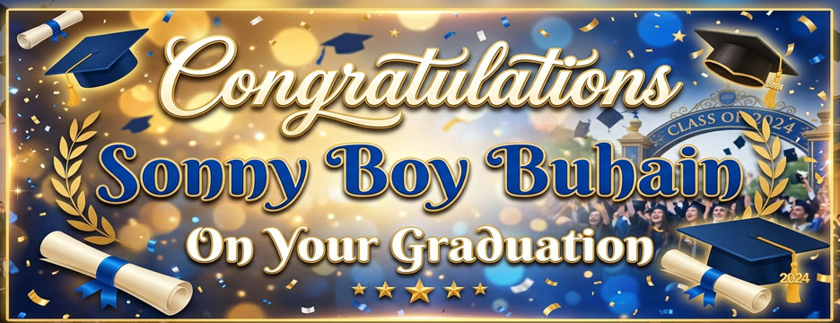 Congratulations, Sonny Boy!